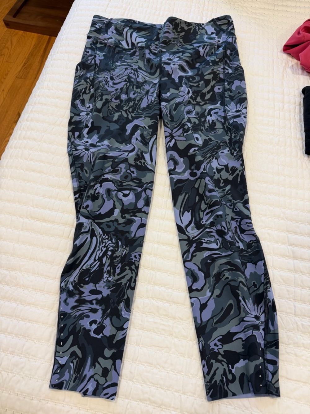 NWOT-lululemon athletica Blue, Grey, Olive and Black Camo Leggings
